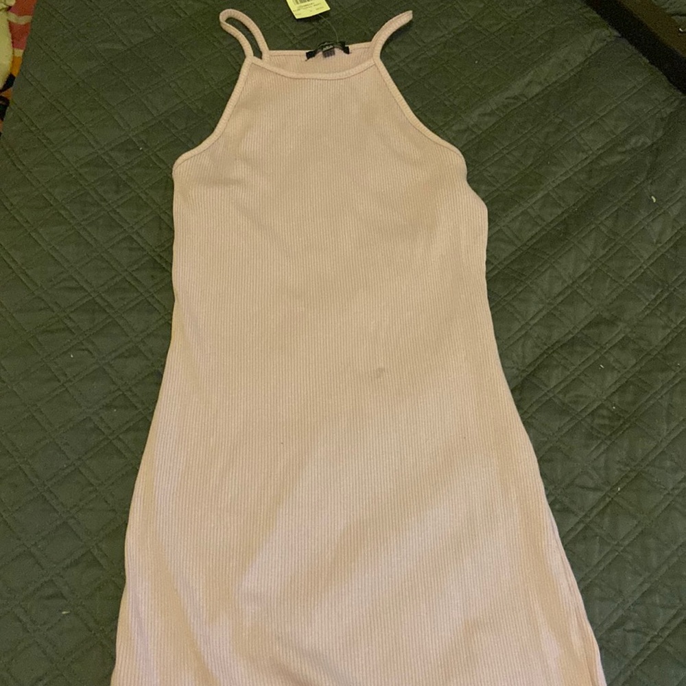 Purple halter top dress
